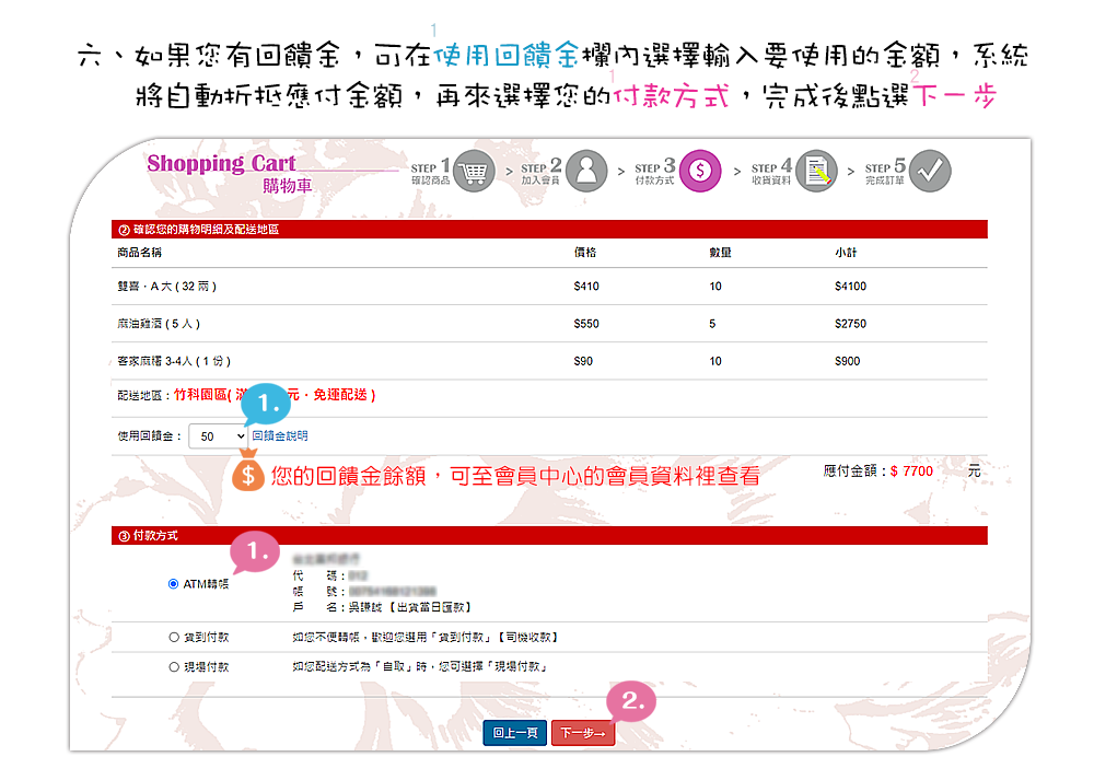 吳家莊-購物流程